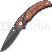 Browning Coltello pieghevole Framelock Drop Point, Black/Cocobolo