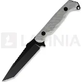 Toor Coltello Darter T, Light Gray G-10, Black Gun-Kote