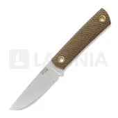 Za Pas Coltello EC95, Brown Micarta, Satin