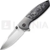 We Knife Nitro Mini, Gray Titanium, Marble CF Inlay