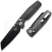 Bestech Coltello pieghevole Slasher - Blackwash - Micarta, nero