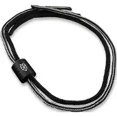 The James Brand The Alder ES215970-10 Black Titanium, Black/BW, cordino in paracord con perlina