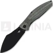 Bestech Coltello pieghevole Lockness - Blackwash - Black Canvas Micarta