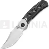 Kizer Cutlery Coltello pieghevole Pioneer Bowie, Black Micarta & Aluminum, Stonewash