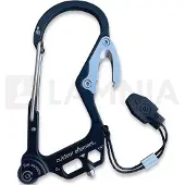 Outdoor Element Fire Escape Carabiner, nero