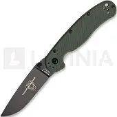 Ontario Coltello pieghevole RAT-2, nero, verde