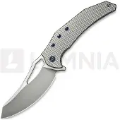 We Knife Epaulette, Diamond Pattern Polished Ti, Polished BB