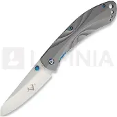 V Nives Coltello pieghevole Poseidon Linerlock, grigio