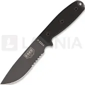 ESEE Model 4 Serrated, tactical gunsmoke