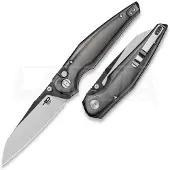 Bestech Coltello pieghevole Snakebird - Satin + PVD - Micarta, nero