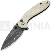 CIVIVI Coltello pieghevole Faeger Damascus, Milled Ivory G-10