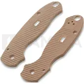 Glow Rhino Custom Spyderco Para Scales, tan