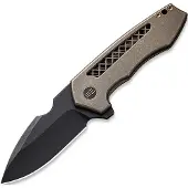 We Knife Harpen, Bronze Titanium, Black Stonewash
