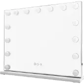 Lykke Specchio da trucco con luce Hollywood 56x12x46 cm
