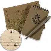 Rite in the rain Tri-Fold Kit 3" x 5", Tan