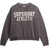 Superdry per donna. W2012441A Felpa lilla rilassata (M), Casual, Cotone