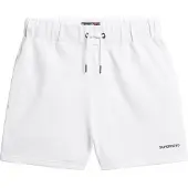 Superdry per donna. W7110474A Shorts Plain bianco (L), Casual, Cotone