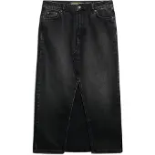 Superdry per donna. W7210339A Gonna lunga nera (30), Nero, Casual, Cotone, Denim