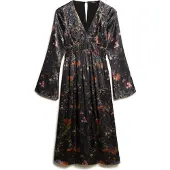 Superdry Vestito Midi A Maniche Lunghe W8011795a