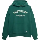Superdry per donna. W2012575A Felpa verde di lusso (M), Casual, Cotone
