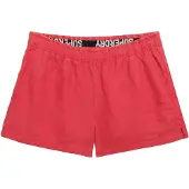 Superdry per donna. W7110450A Pantaloncini di lino rosso (XL), Casual