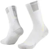 Buff Coolnet Crew Sock Calze da running (36-38, bianco/grigio)