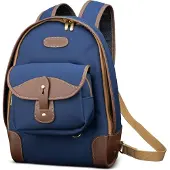 Billingham 35 Zaino Navy Fibrenyte/Cioccolato