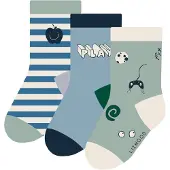 Liewood Kid's Silas Socks 3-Pack Calze casual Bambini (19-21, turchese)