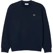 Lacoste Felpe Sweatshirt en molleton uomini - Marine - EU S