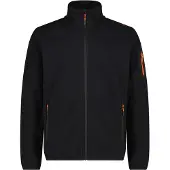 CMP Jacquard Knitted Jacket Giacca in pile Uomo (60, nero)