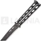Bear & Son Coltello a farfalla Butterfly Damascus Silver Vein