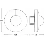 Steinel Rilevatore di movimento IS 3360-R DALI 033521