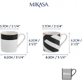 MIKASA Tazza Luxe Deco 380ml 4 Unità