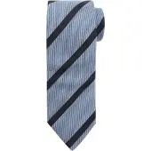 Suitable cravatta in lana blend a righe azzurro chiaro Blu