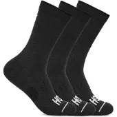 Hoka One One Crew Run Sock 3-Pack Calze da running (S, nero)