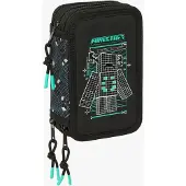 Minecraft Astuccio Triple Minecraft Screen 37 Pezzi