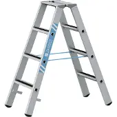 Zarges Leichtmetall-Stufen-Stehleiter R13step B (2x4 Stufen beidseitig begehbar)