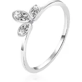 Agato Anello argento zirconi AGT-R21W Circuito 56 mm — Anello