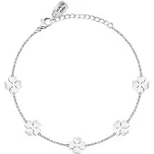 La Petite Story Steel Bracciale with four-leaf clovers Friendship LPS05ARR106