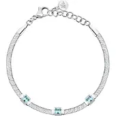 Morellato Steel Bracciale with light blue crystals Hadek Gioia SAVY34