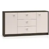 Feldmann-Wohnen Cassettiera Avante Credenza Windmill rovere scuro Cashmere lucido larghezza selezionabile,160cm