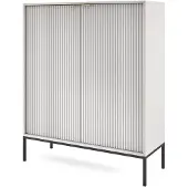 Feldmann-Wohnen Cassettiera Nova 104x39x125cm grigio 2 ante MDF