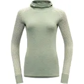 Devold Women's Kvitegga Hoodie Maglia merino Donna (XS, olivia)