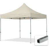 TOOLPORT 3x3m gazebo pieghevole, ECONOMY alluminio, crema