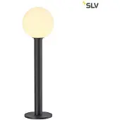 SLV Gloo Pure 70 lampada da terra per esterni antracite con paralume in vetro Ø20 cm E27