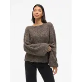 Vila Vimarley Scollo A Barchetta Pullover A Maglia