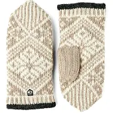 Hestra Nordic Wool Mitt Guanti (8, beige)