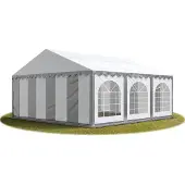 Sonstiges TOOLPORT 5x6 mTendone per feste PREMIUM PVC grigio-bianco 100% impermeabile