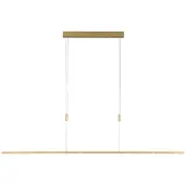 Quitani Lampada LED a sospensione Tolu, lunghezza 179 cm, ottone