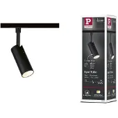 Paulmann URail-Faretto Tubo, nero opaco, dimmerabile a 3 livelli, CCT